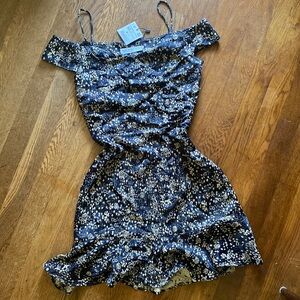Zara Floral Mini Dress Elegant Chic Summer Evening dress NWT